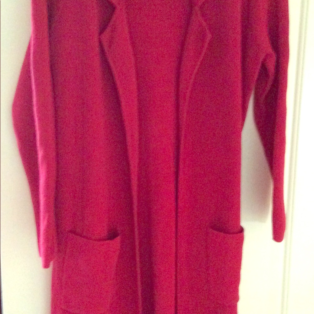 Red sweater jacket